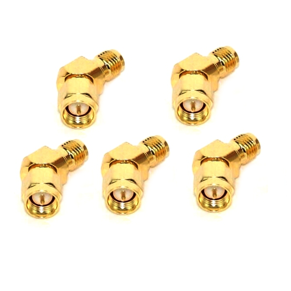 

5 PCS Realacc 45 Degree Antenna Adpater Connector SMA RP-SMA For RX5808 Fatshark Goggles RC Drone