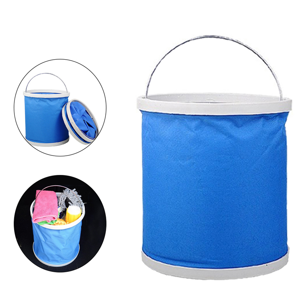 

11L Oxford Portable Bucket Foldable Multifunctional Outdoor Hiking Camping Fishing Car Washing Folding Bucket Basin