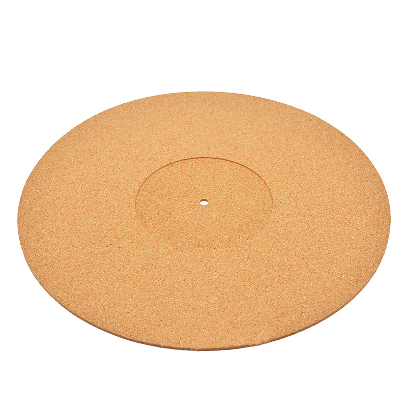 300mm 3MM Cork Wood LP Vinyl Turntable Record Pad Anti-skid Anti-static Soft Mat for Turntable Player 6