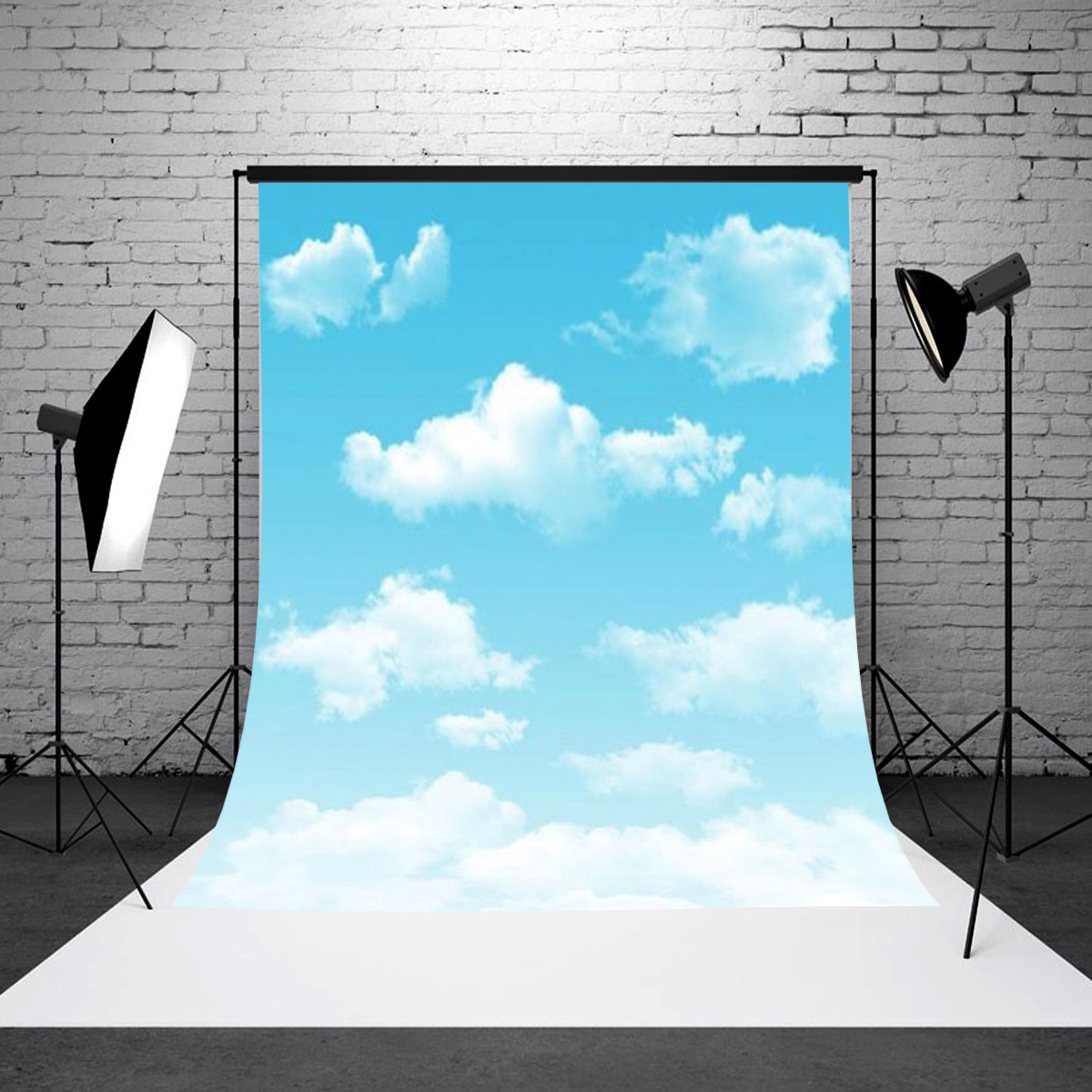 3x5FT Blue Sky White Clouds ...