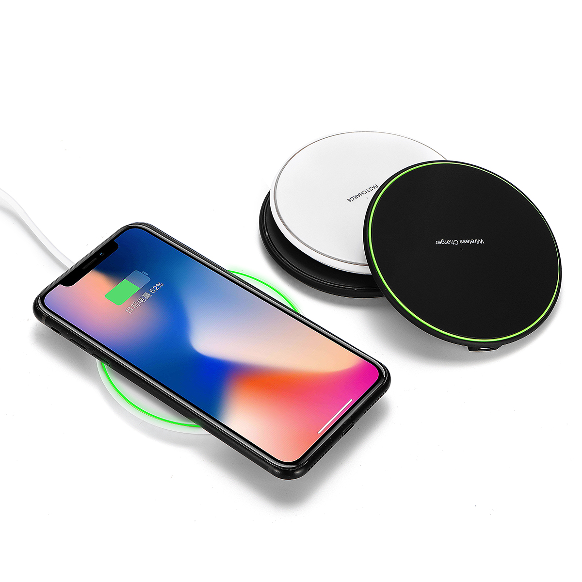 

Qi Wireless Charger 10W Fast Charging Pad Dock For Samsung Note 9 for iPhone XS