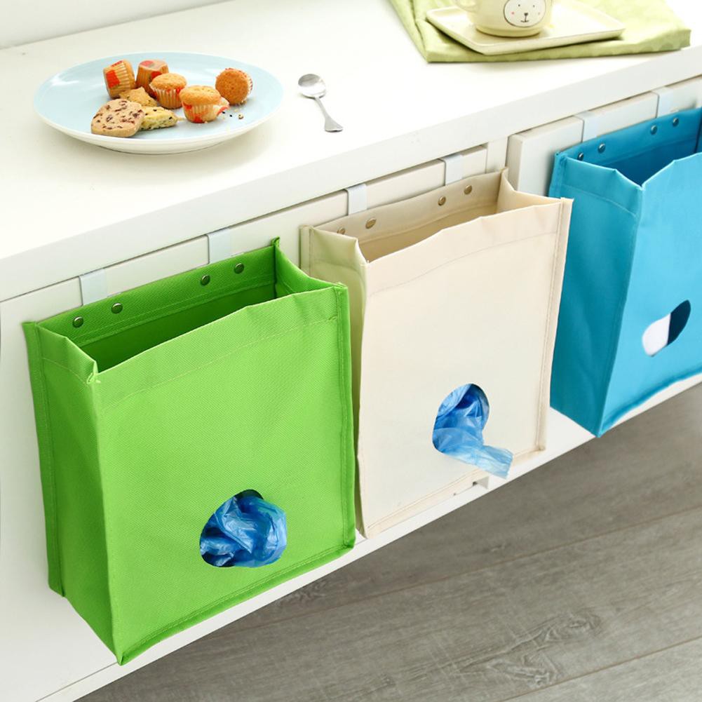 

Kitchen Garbage Trash Bags Storage Bag Cabinets Oxford Cloth Bag