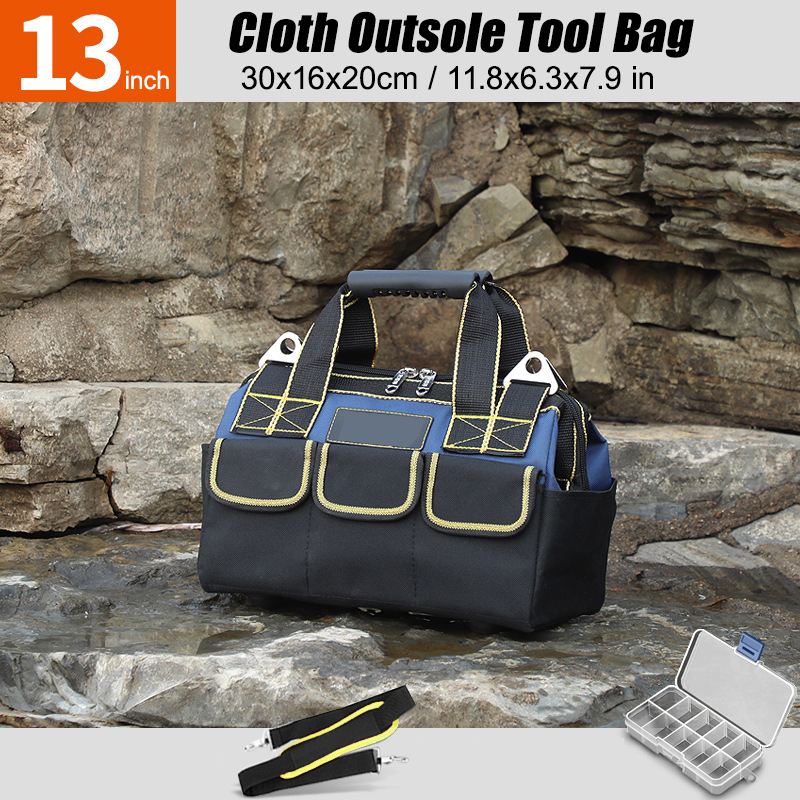 Large Electrician Waterproof Tools Storage Bag Thicken Heavy Duty Carrier Bags 