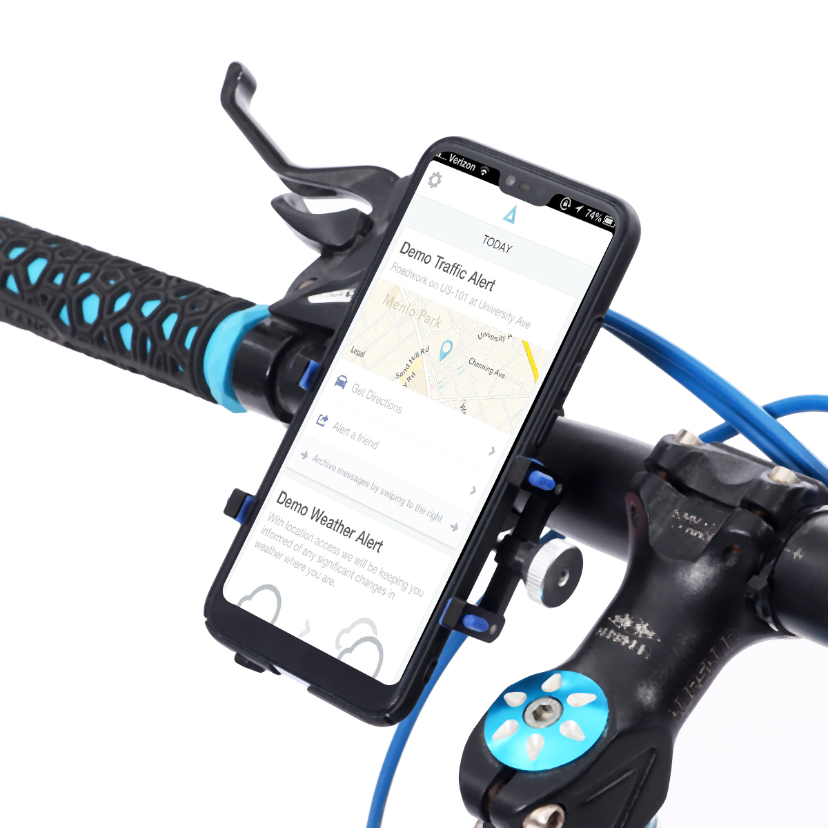 

Aluminum Alloy Bike Motorcycle Handlebar Phone Holder For Smart Phone iPhone Samsung Huawei Xiaomi