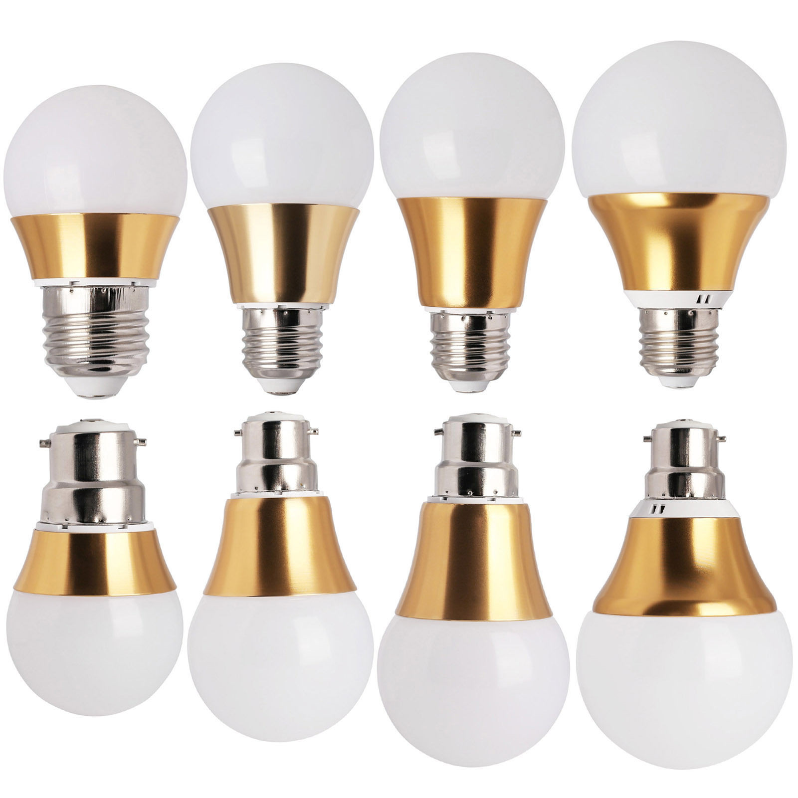 

Dimmable E27 B22 5W 10 SMD 5730 LED Pure White Warm White Globe Lighting Bulb AC220V