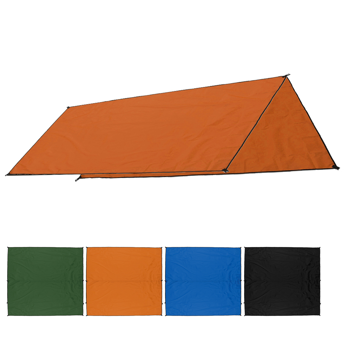 

300x300cm Outdoor Camping Tent Sunshade Rain Sun UV Beach Canopy Awning Shelter Beach Picnic Mat Ground Pad