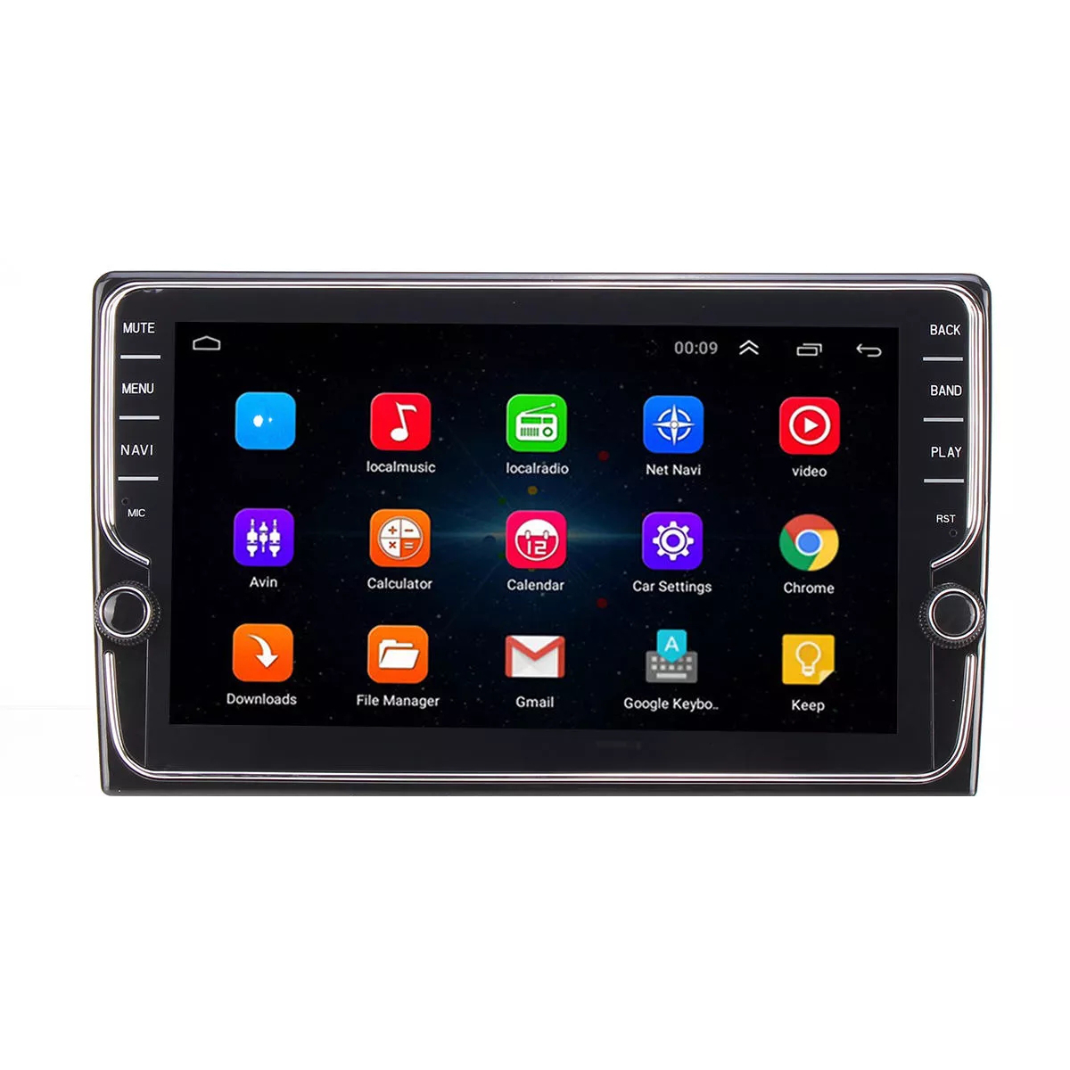 

9 Inch Quad Core For Android Car Stereo Radio Touchscreen GPS Navigation Wifi AM with Dual Knob