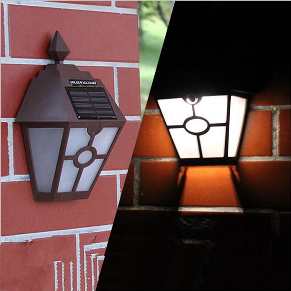 

Solar Powered Wall Light Mount LED Landscape Fence Yard Garden Path Lamp Outdoor