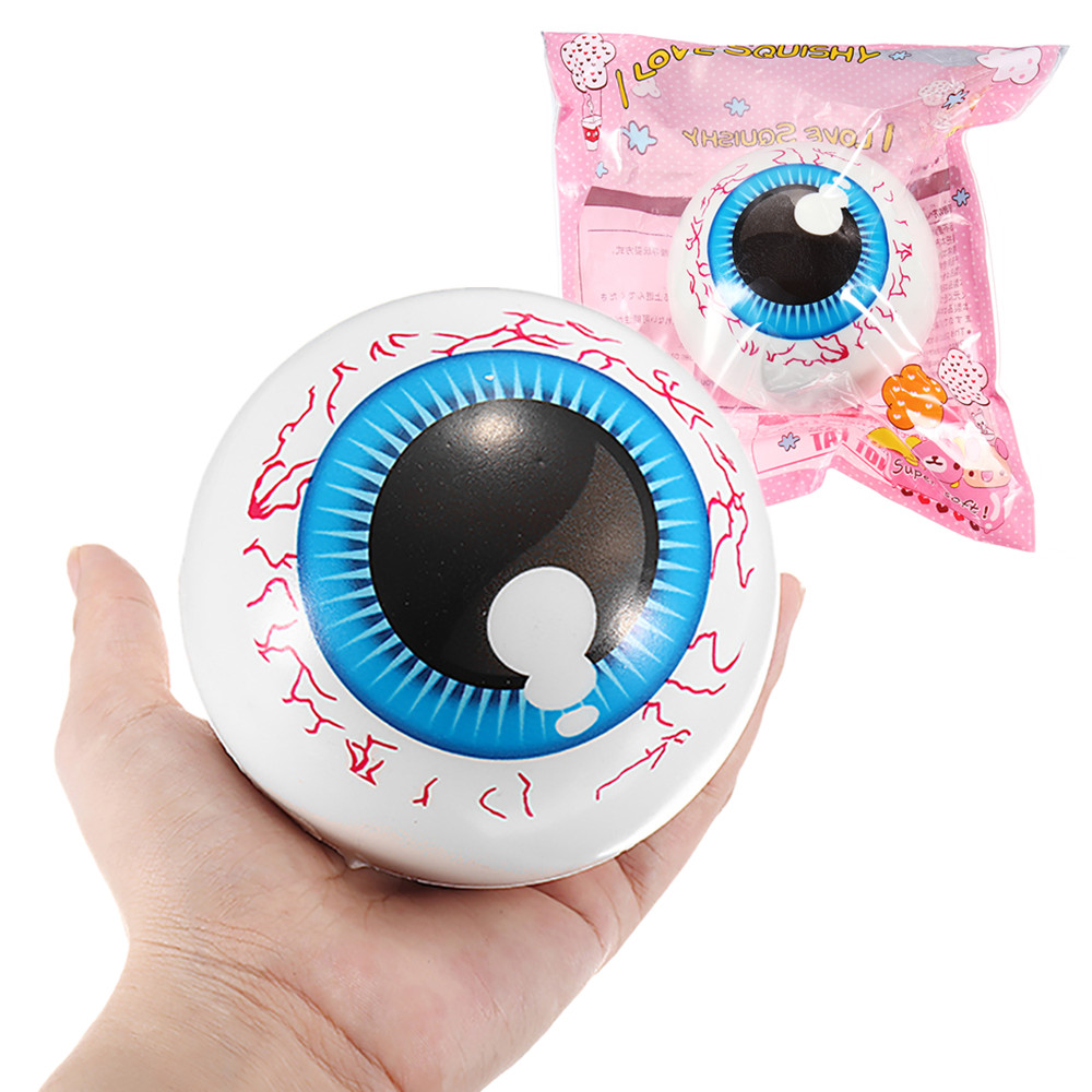 

10 см Squishy Eye Случайный цвет Sterss Ball Медленная Восходящая игрушка с упаковкой