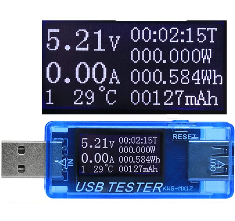 8 в 1 QC2.0 3.0 4-30V Электрическая мощность USB-измеритель напряжения тока Монитор измеритель тока