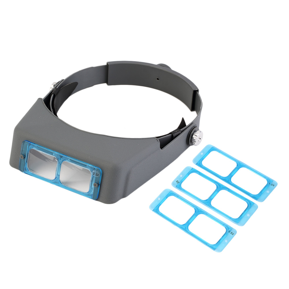 

MG81007-B 1.5X 2X 2.5x 3.5x Hands Free Magnifier Magnifying Glass for Operation Handicraft Jewelry