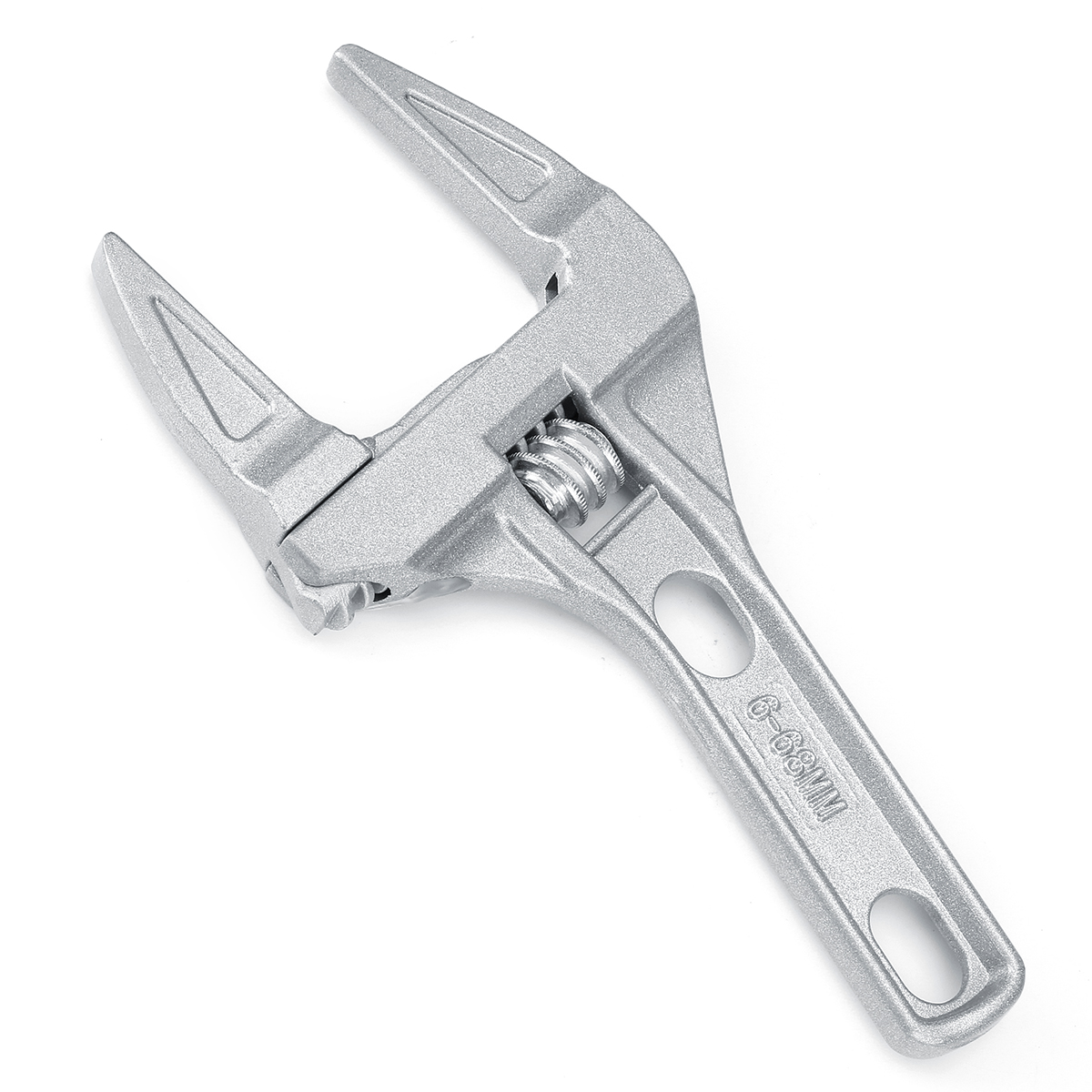 

6-68mm Adjustable Spanner Wrench Large Openings Short Handle Repair Hand Tool
