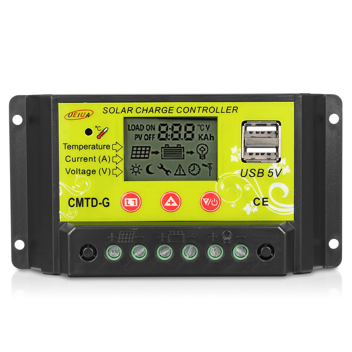 

Intelligent 10A/20A 12V 24V LCD PWM Solar Panel Charge Controller Regulator