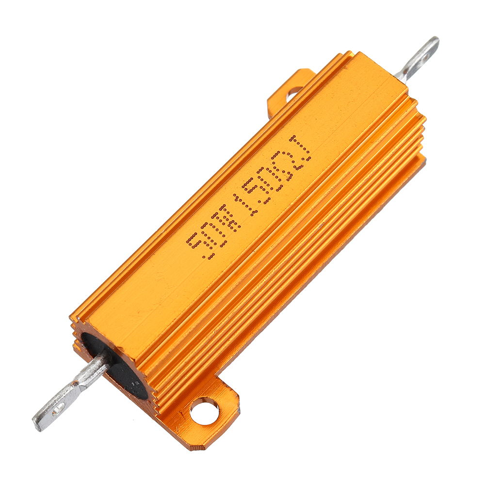 

20pcs RX24 50W 150R 150RJ Metal Aluminum Case High Power Resistor Golden Metal Shell Case Heatsink Resistance Resistor
