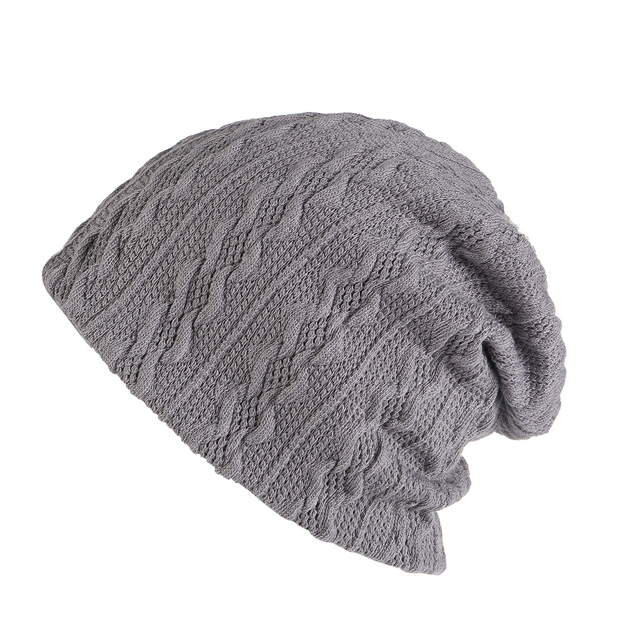 

Men Women Slouchy Plus Velvet Bonnet Earmuffs Ski Knit Hat