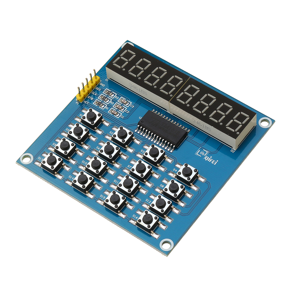 

3pcs TM1638 3-Wire 16 Keys 8 Bits Keyboard Buttons Display Module Digital Tube Board Scan And Key LED For Arduino