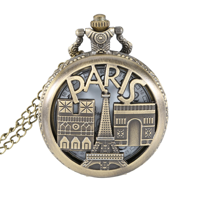 

DEFFRUN PARIS European Architecture Quartz Pocket Watch