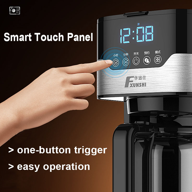 FXUNSHI MD-259T 1.5L 800W Automatic Insulation Drip Coffee Machine Maker Portable Tea Machine 6