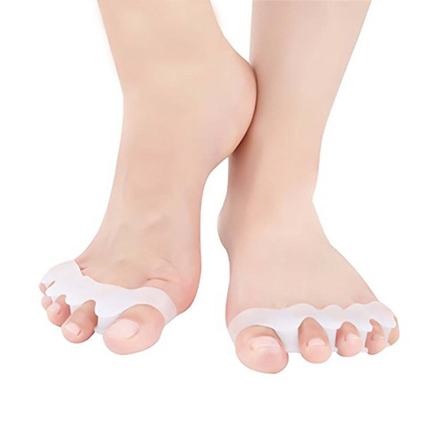 

IPRee® 1 Pair Toe Separator Silicone Foot Toe Braces Straightener Bunion Pain Relief Sports Protective Gear