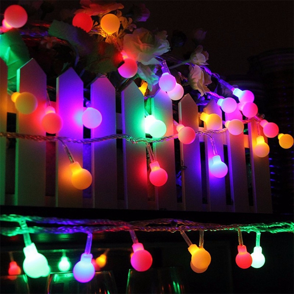 

Батарейках 5м 30 LED мяч фея свет шнура на открытом воздухе рождественские свадьба Xmas партия декора