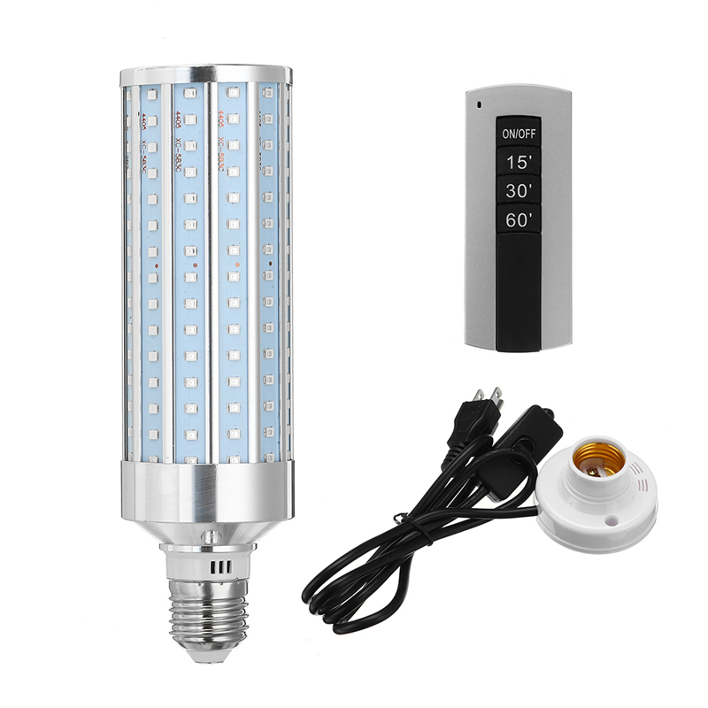 Find AC85 265V 38W UV Germicidal Lamp E27 Disinfection LED Light Bulb Lamp Holder with Switch Remote Control for Sale on Gipsybee.com with cryptocurrencies