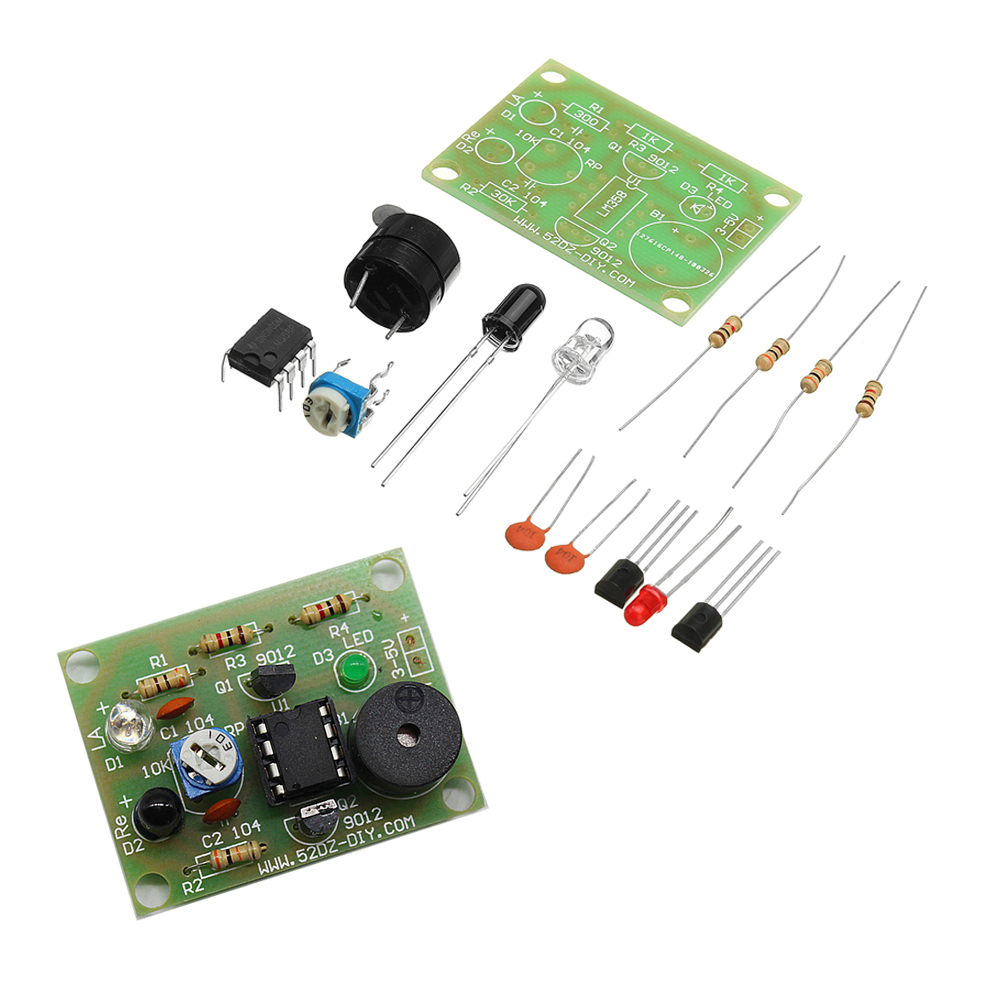 

5pcs DIY Sound Light Infrared Sensor Anti-theft Alarm Switch Kit