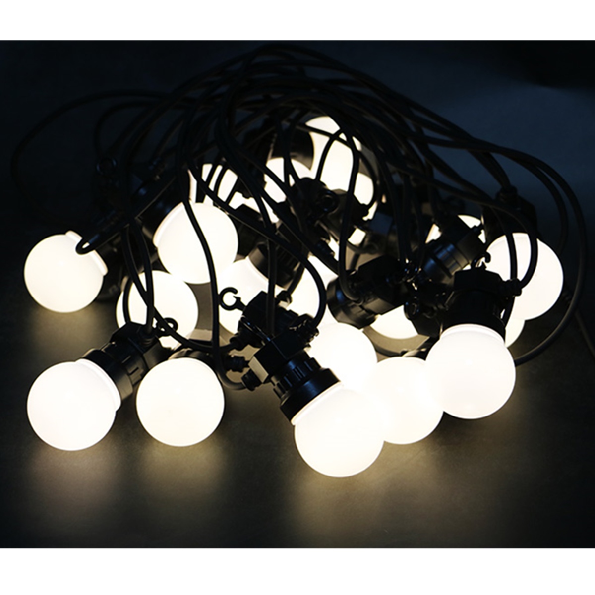 5M 10M Festive Lights Indoor Outdoor Festoon Bulb LED String Party Decor Light EU Plug