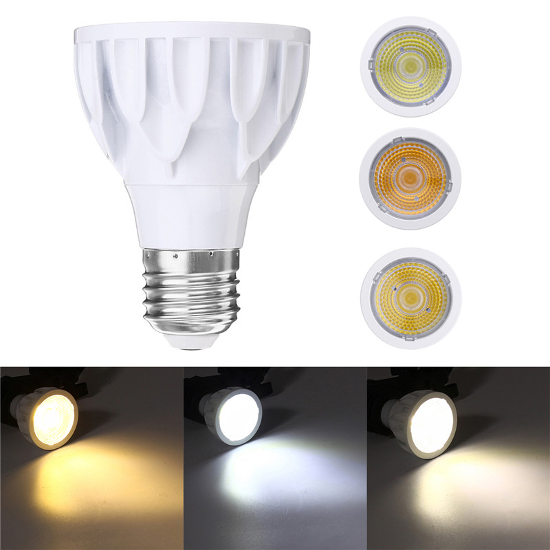 

E27 7W Super Bright Dimmable Par 20 LED COB Spot Light Bulb Epistar Лампа AC220V