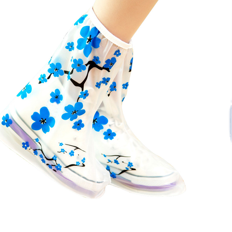 

1Pair PVC Reusable Rain Shoes Cover Non-slip Boots Thicken Impermeable Overshoes
