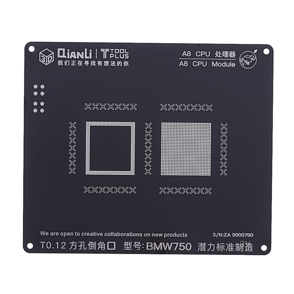 

S500 3D BGA Reballing Stencil CPU Logic Module BGA Reballing Repair Tool for iPhone 5 5S 6 6S 7G 7Plus 8 8P