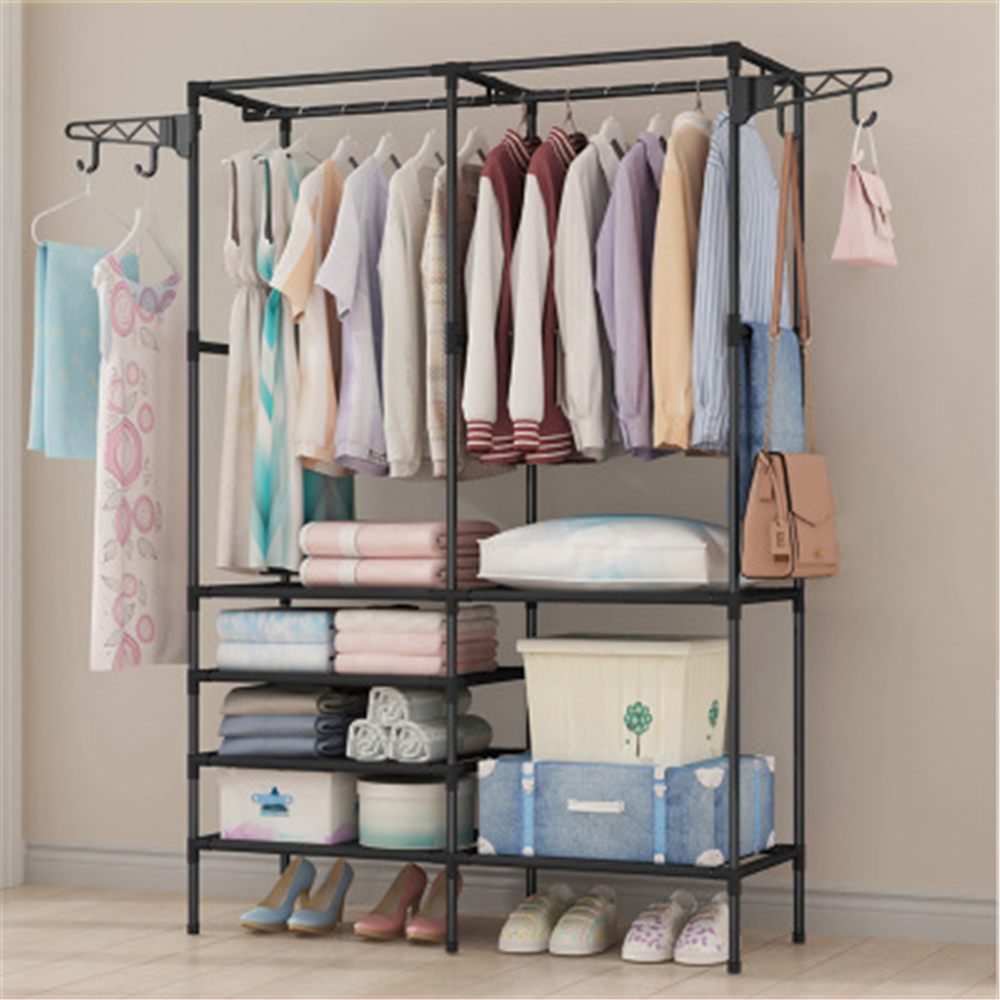 108x36x170cm Storage Rack Clothes Shelf Hanger Garment Stand Closet Organizer Wardrobe Rail 1