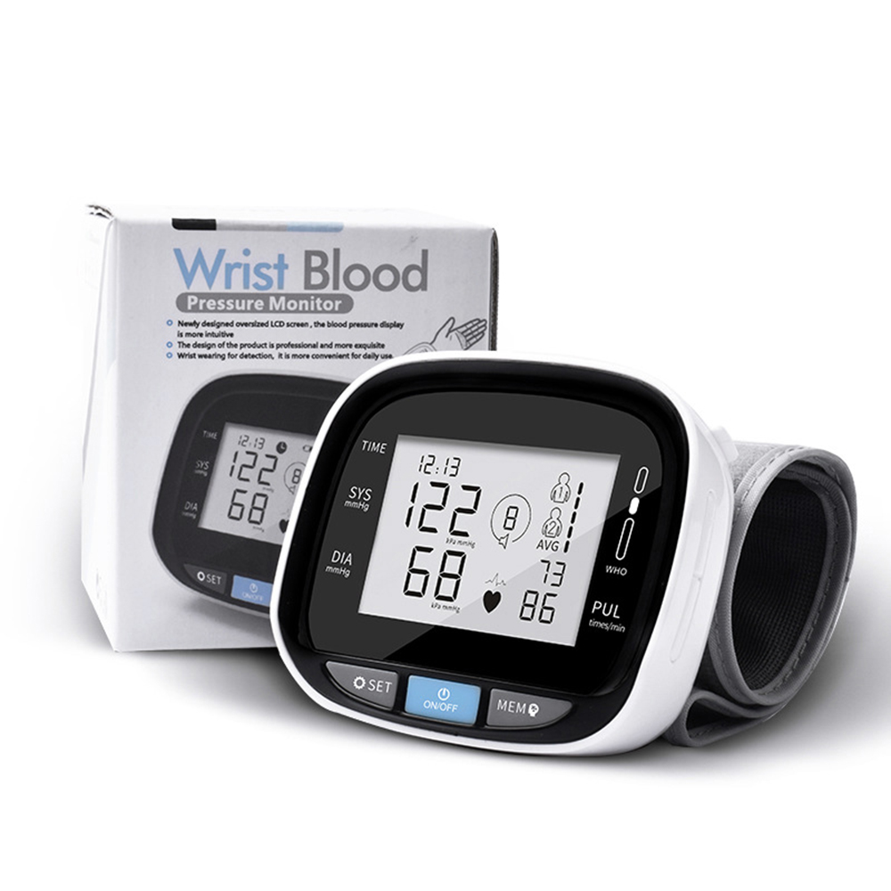 

C105L8 Portable Digital LCD Wrist Blood Pressure Monitor With Automatic Voice Broadcast Pulse Rate Measurement