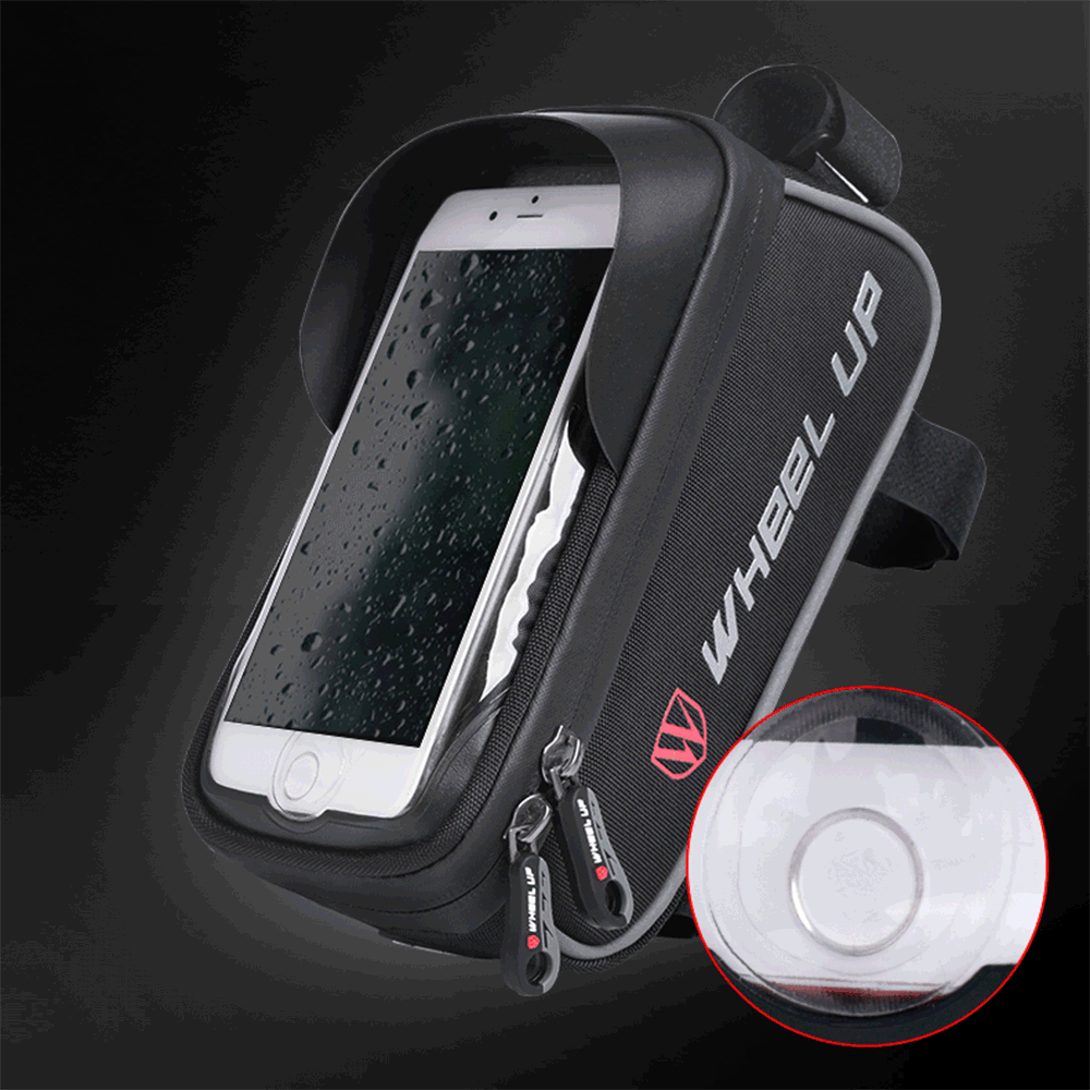 

WHEEL UP 6inch Front Fingerprint Unlock Bag Waterproof Touch Sceen Phone Holder Bags Tube Pocket