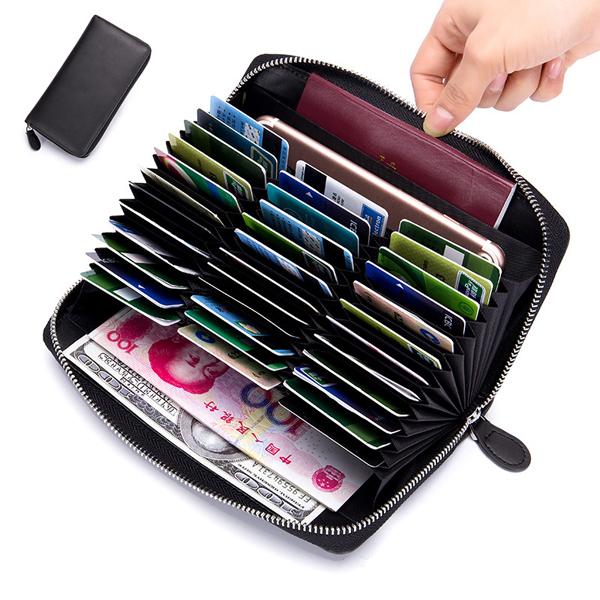 

RFID Blocking Secure Wallet 36 Card Slots 6inch Phone Bag