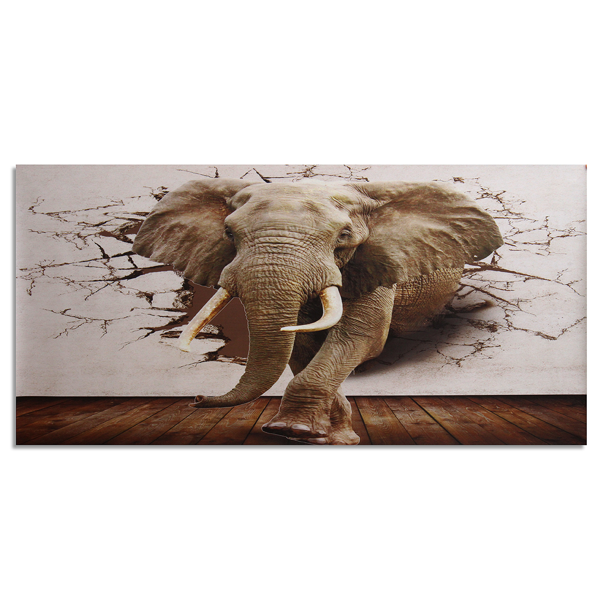 

Ramie 3D Large Elephant Wall Paper Non Woven Roll Wall Murals Home Decorations