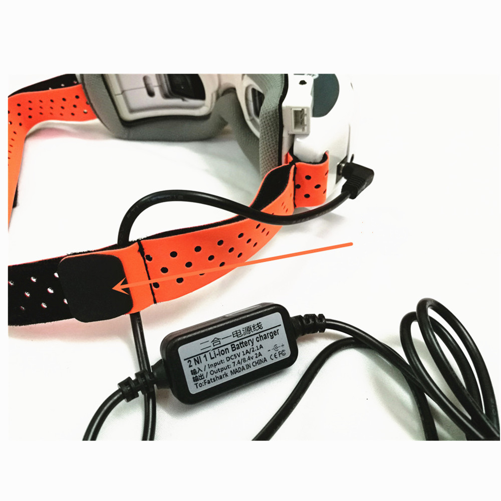 URUAV Fatshark FPV Goggles Head Strap With Faceplate Sponge Magic Sticking Tape For FPV RC Drone 2