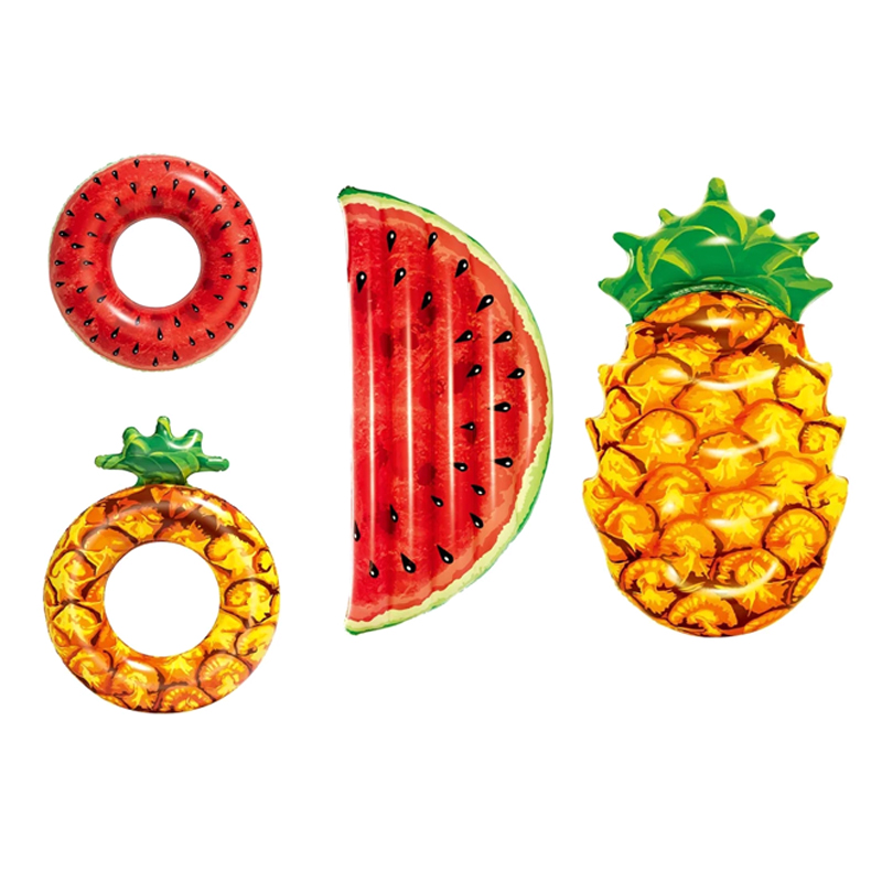 

Bestway Watermelon Pineapple Inflatable Floating Mat Swimming Ring Beach Water Pool Party Toy from Xiaomi Youpin