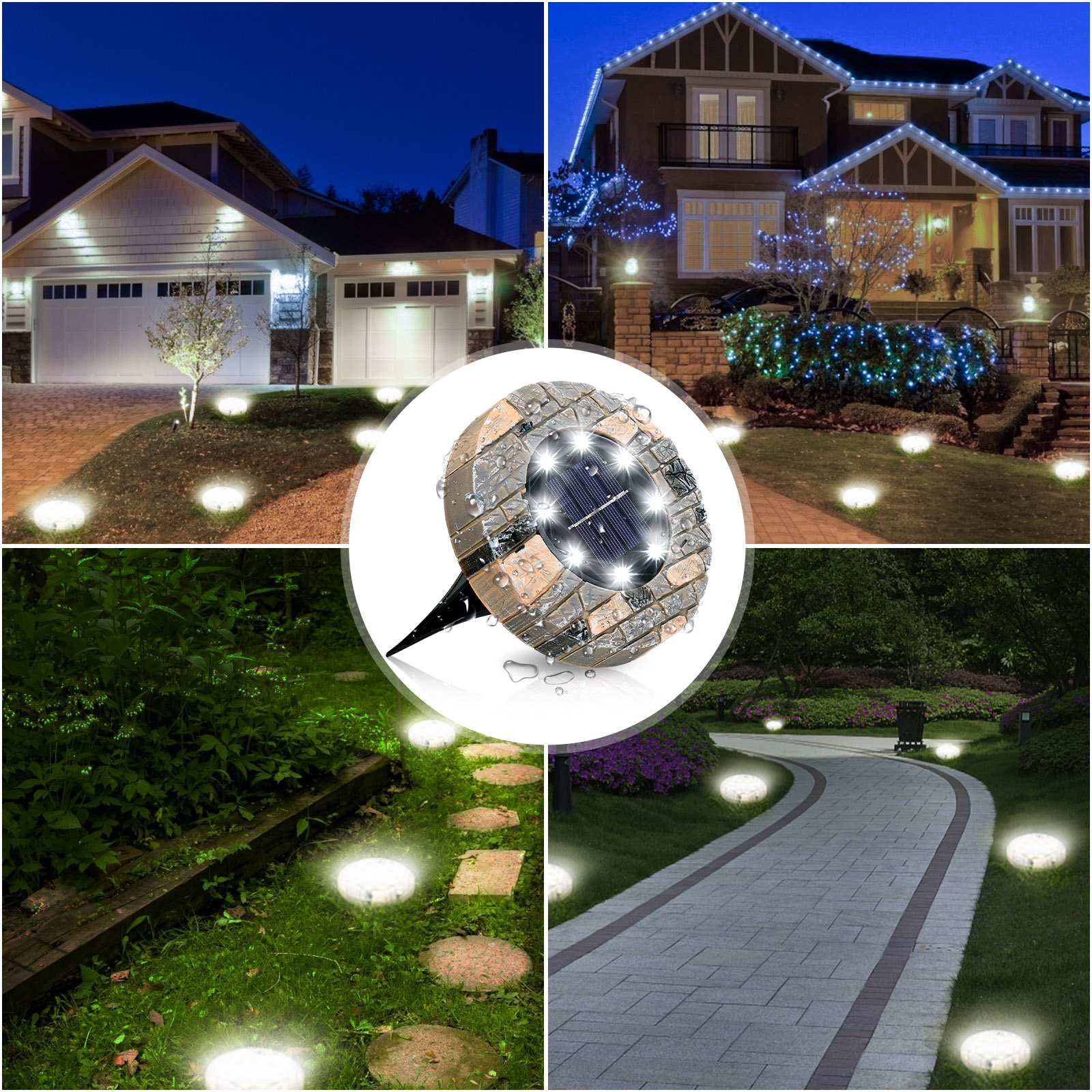 Find 4Pcs Solar Buried Lamp With 8pcs Lamp Beads 1 2V Monocrystalline Silicon Solar Panel IP65 Waterproof Grade Solar Light for Sale on Gipsybee.com with cryptocurrencies