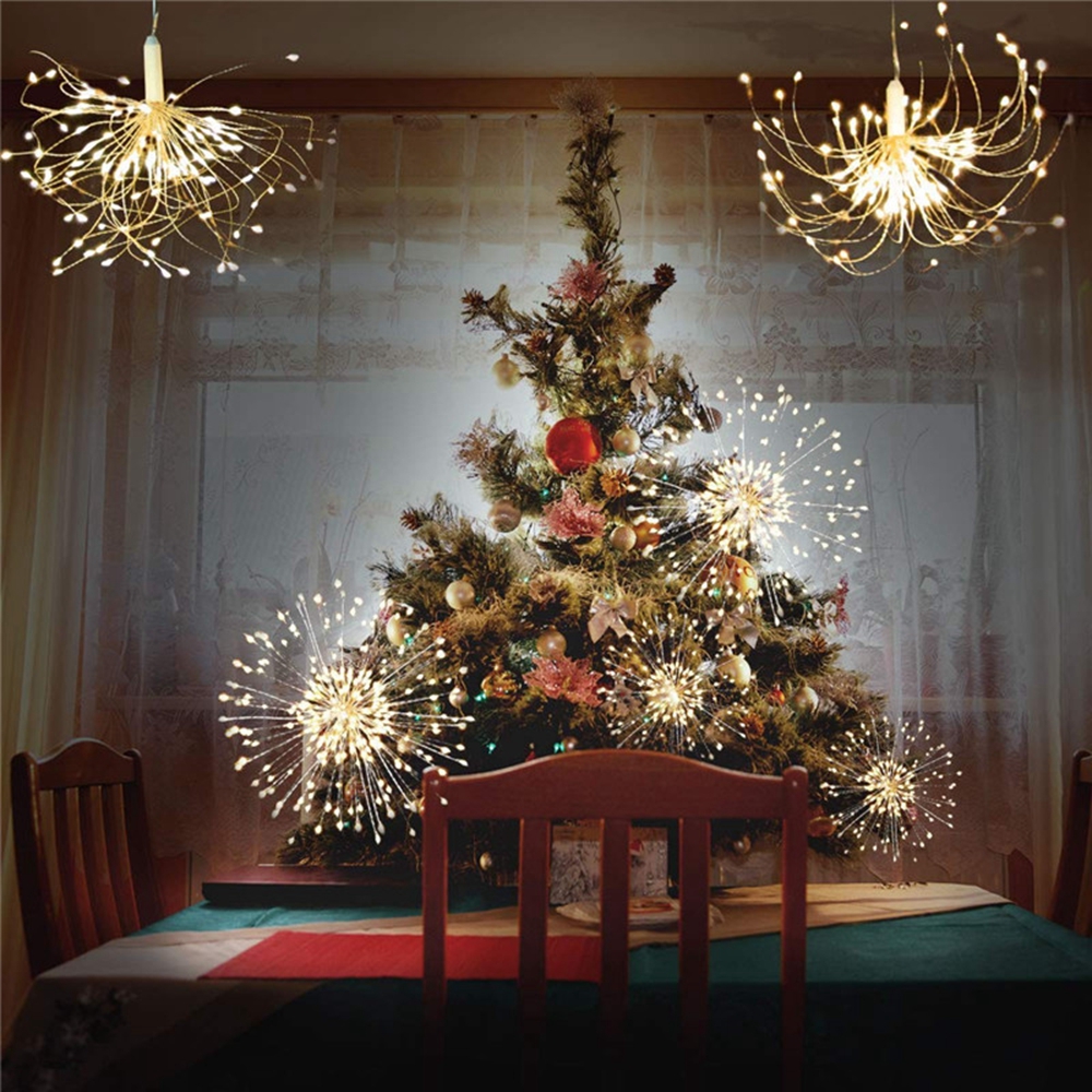 Find Battery Powered 100LED 8 Modes IP65 13 Keys Remote DIY Firework Fairy String Christmas Light for Sale on Gipsybee.com with cryptocurrencies