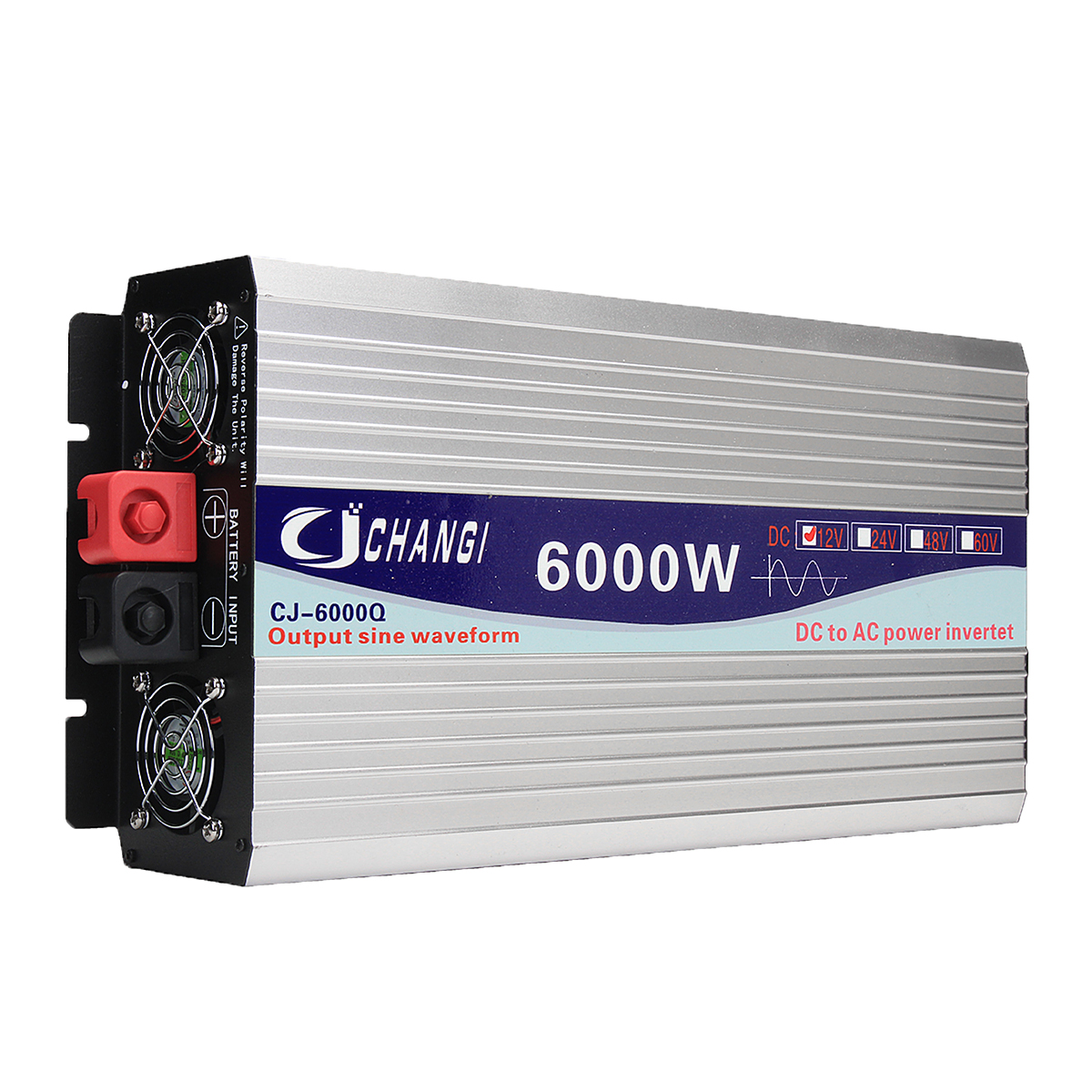 

Intelligent Screen Pure Sine Wave Power Inverter 12V/24V To 220V 60Hz 3000W/4000W/5000W/6000W Converter