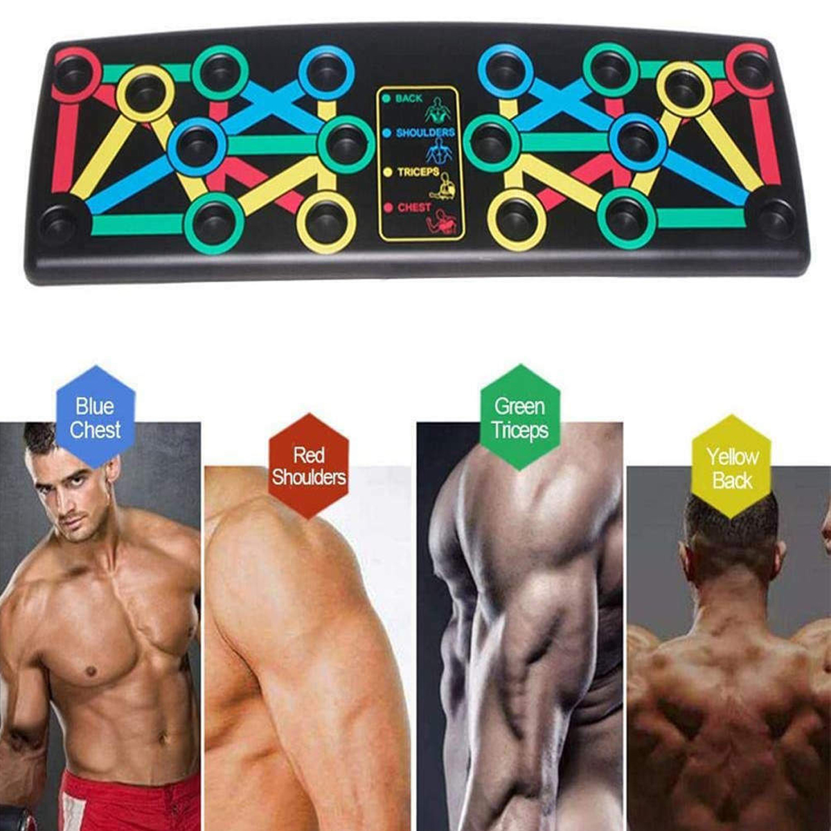 14 In 1 Foldable Push Up Stand Board Home Gym Push-up Chest Muscle Training Fitness Equipment
