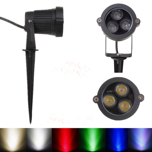 

10W LED Flood Light With Rod For Garden Wall Yard IP65 DC 12-24V