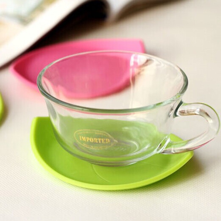 

1Pc Creative Insulation Silicone Cup Pad Leaves