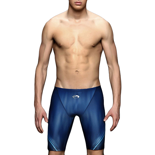 

Mens Knee Length Professional Anti-chlorine Swimming Trunks