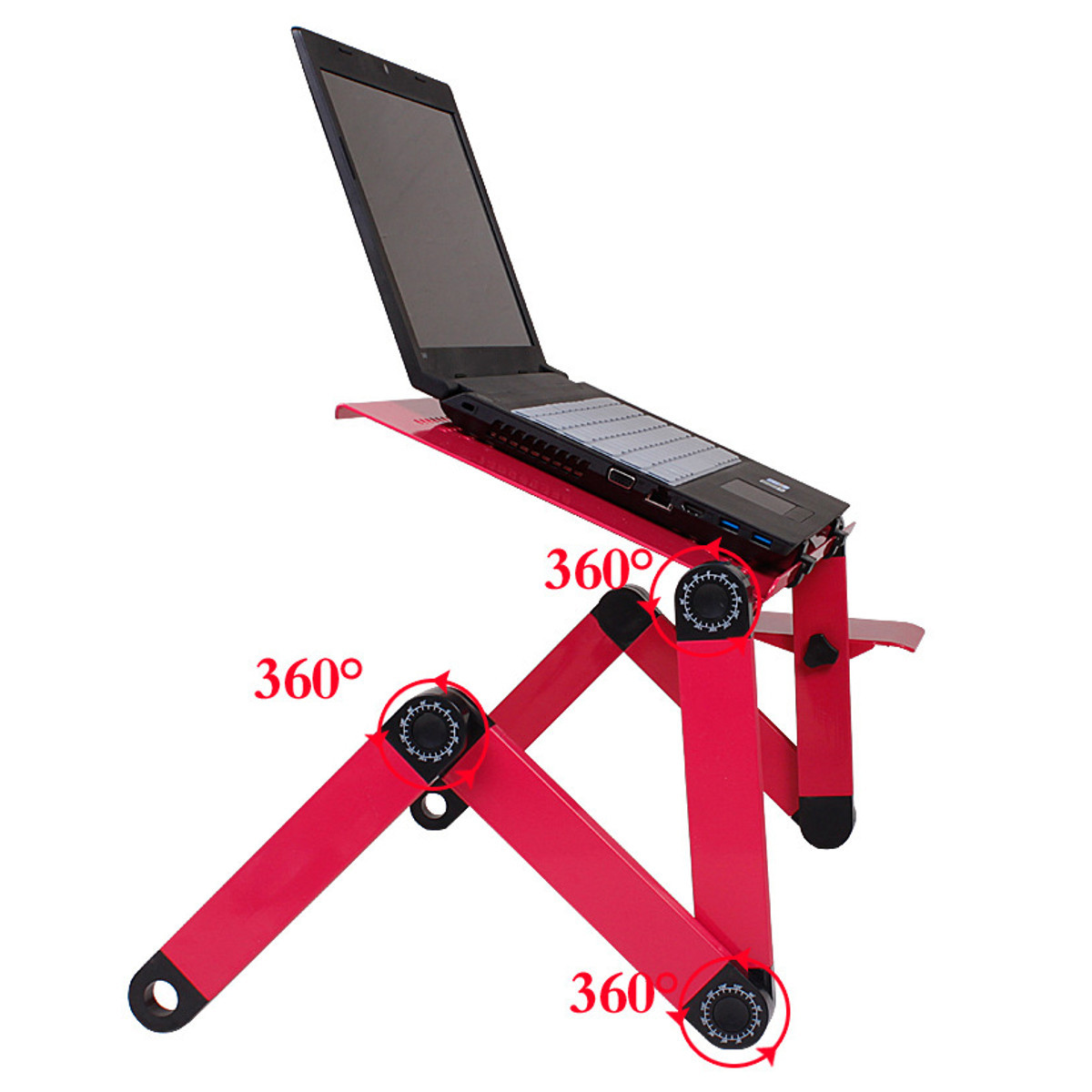 Find Adjustable Laptop Table Laptop Desk Portable Foldable Stand Bed Tray Laptop with Cooling Fan and Mouse Pad for up to 17 Inches for Sale on Gipsybee.com with cryptocurrencies
