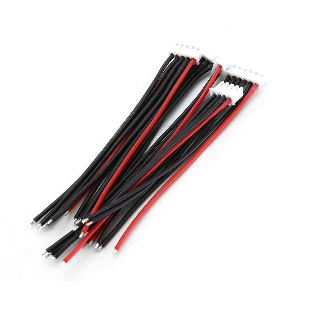5Pcs RJXHOBBY 1S/2S/3S/4S/5S/6S/7S/8S/9S/10S/11S/12S/13S/14S/15S/16S/17S 22AWG Battery Balance Charger Silicone Cable Wire JST-XH Plug Balancer Cable for FPV Racing Drone 8