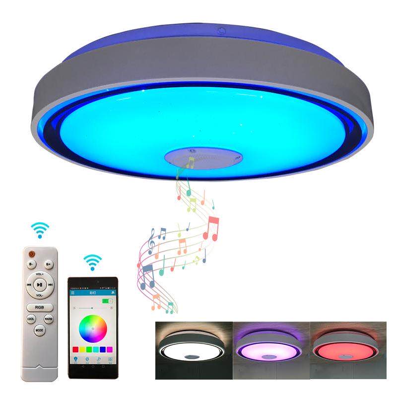 Find 36W/60W 110/220V 40cm LED RGB Music Ceiling Lamp Wifi APP Remote Control Home Bedroom Smart Ceiling Light for Sale on Gipsybee.com with cryptocurrencies
