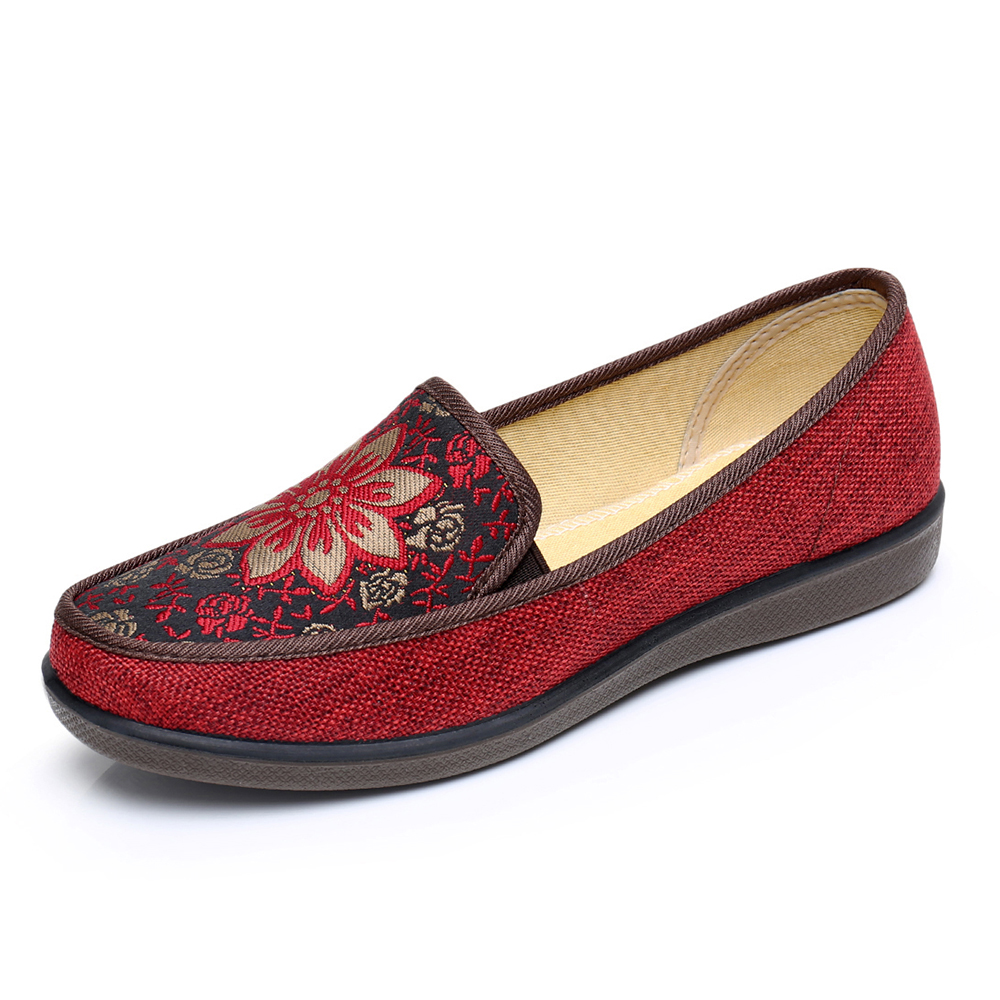 

Soft Flower Slip On Comfy Flat Casual Loafers