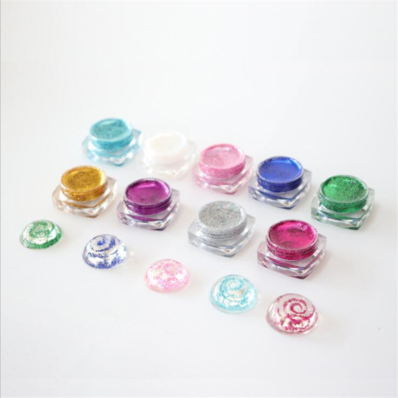 

9Pcs 9 Colors Shimmer Powder Pigment Cream DIY Handmade Star Ball Crafts For UV Resin Crystal Glue