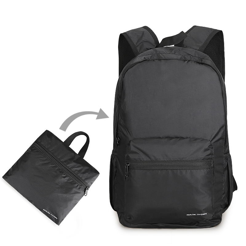 

Mark Ryden Folding Backpack 14 Inch Nylon Backpack Lightweight Bag Level 4 Water Repllent 150g Weight YKK Zip Bags For Mens Women Travel Camping XIAOMI Laptop